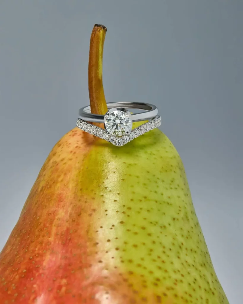 Diamond Pear Ring 
