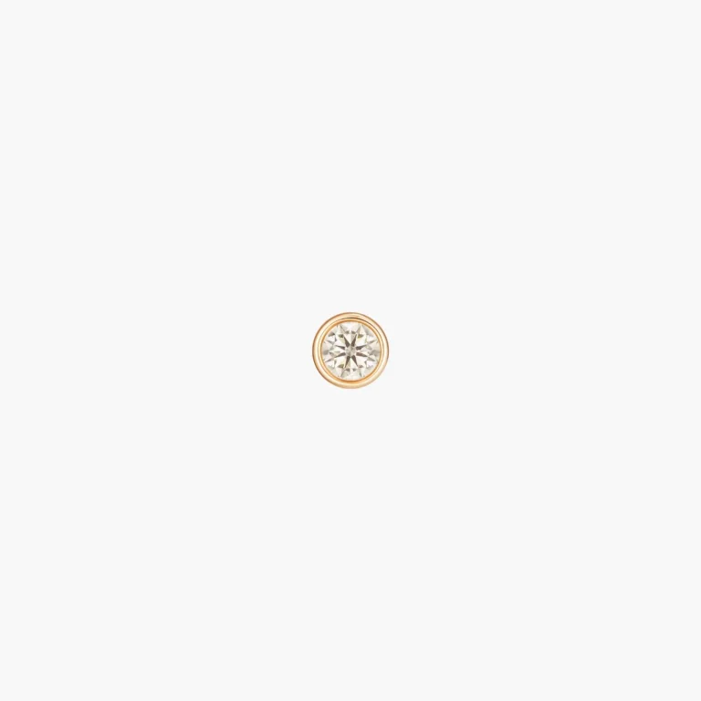 2-point Bezel Diamond Stud