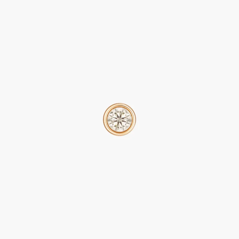 4-point Bezel Diamond Stud