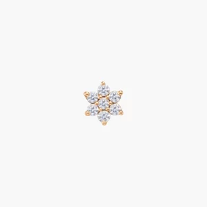 Flower Diamond Stud