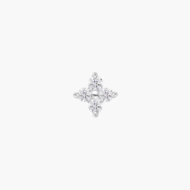 Petal Diamond Stud