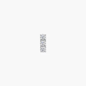 Three-In-A-Row Diamond Stud