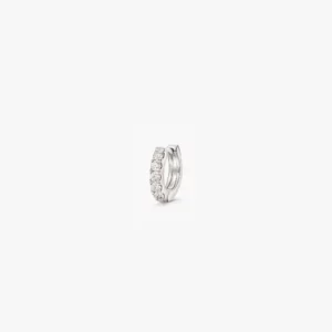 2-point Diamond Huggies - 6.5mm