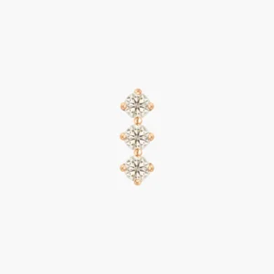 Triplet Diamond Stud